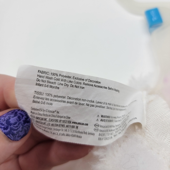 Infant Girls faux fur easter bunny Dress outfit - Picture 10 of 11